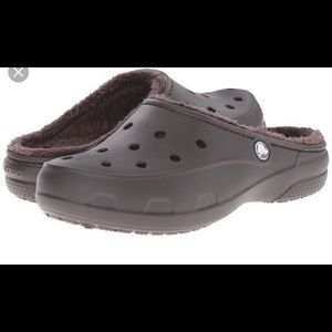 Espresso Brown lined clog slip on